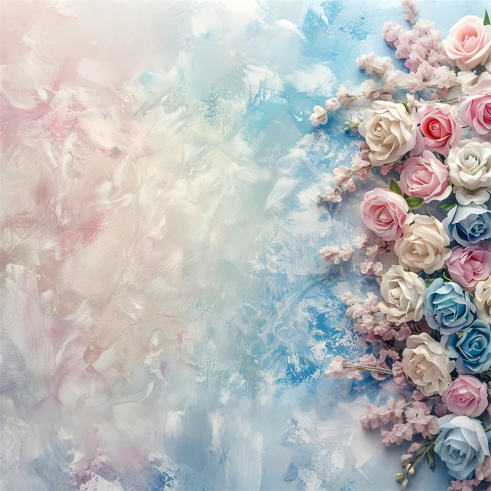 Fine Art Photography Backdrops Dreamy Soft Roses Backdrop GTY-61