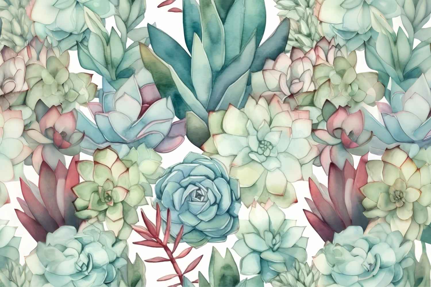 Backdrops Fine Art Vibrant Succulent Serenity Backdrop GTY-89