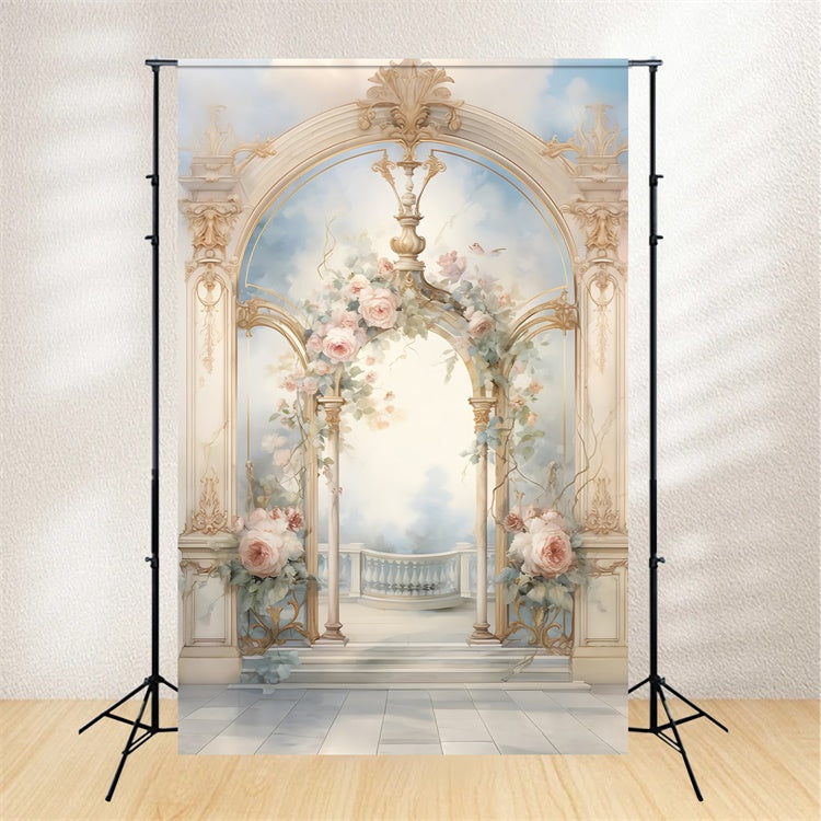Fine Art Photography Backdrop Ornate Vintage Bloom Backdrop GTY-97