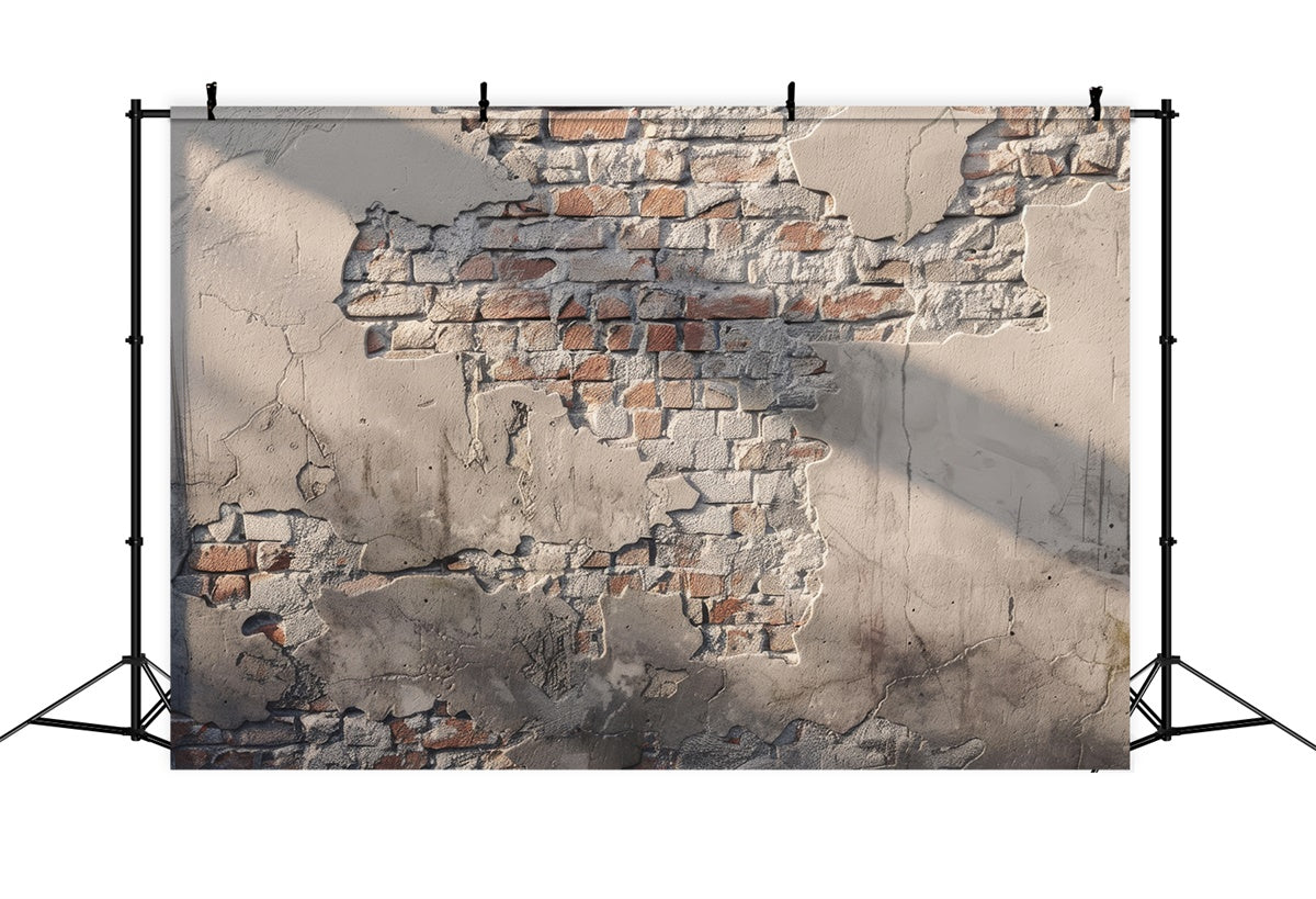 School Portrait Backdrops Rustic Aged Brick Texture Backdrop GTY3-102