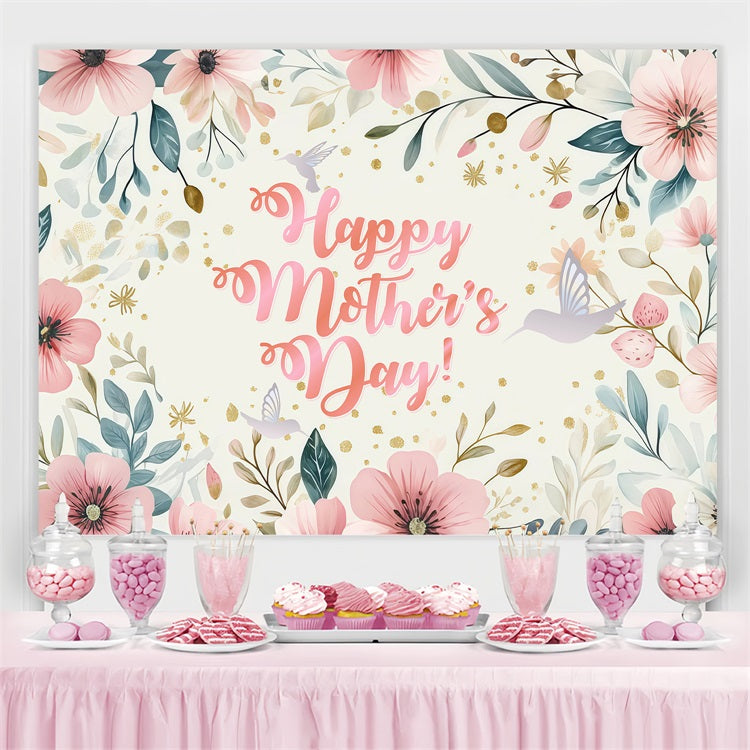 Mothers Day Photo Backdrop Romantic Floral Symphony Custom Backdrop GTY3-180