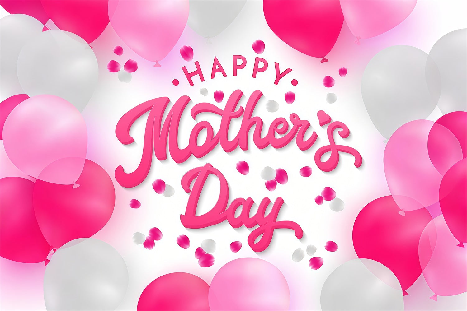 Mother Day Backdrop Floating Balloons Personalized Backdrop GTY3-190