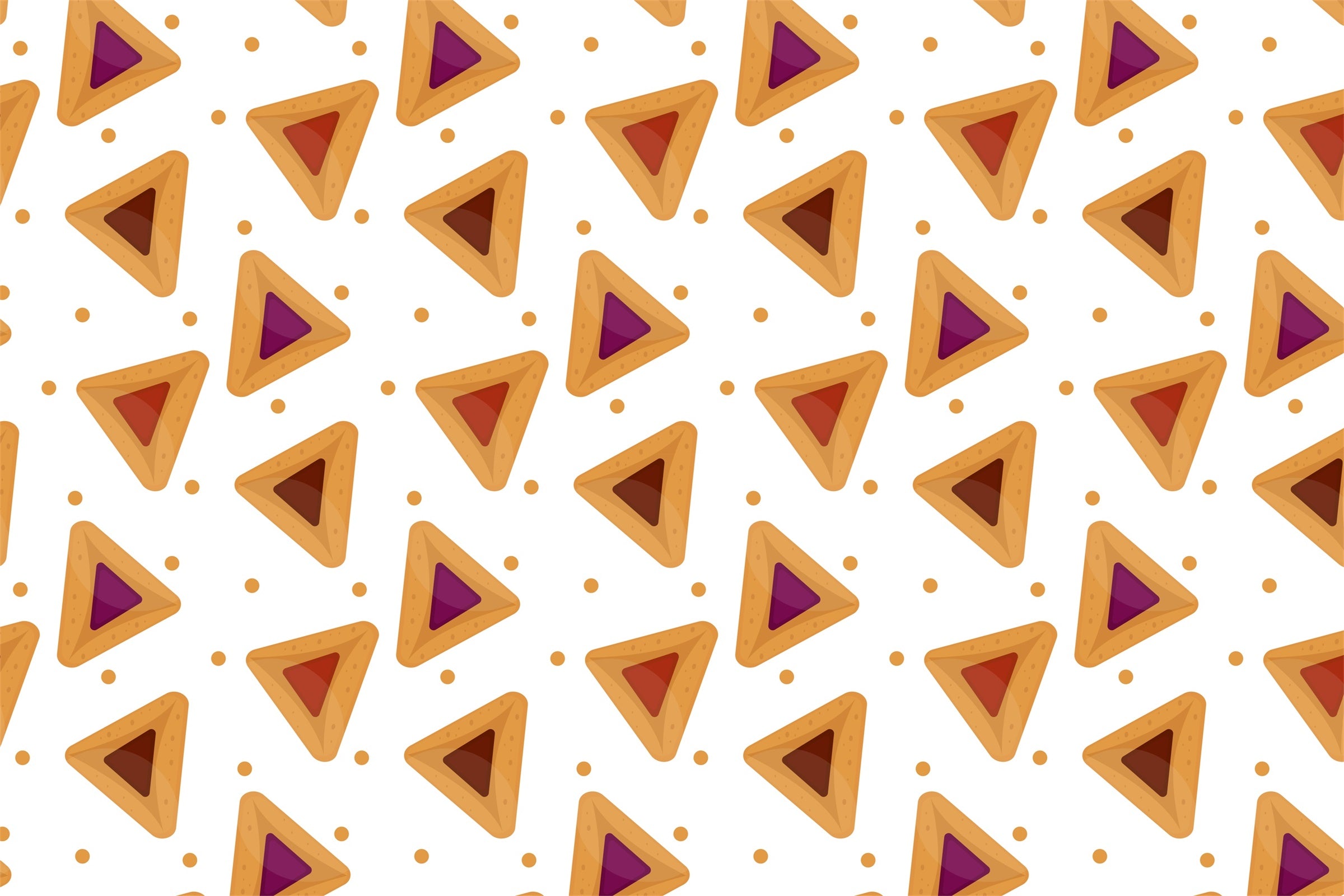 Purim Backdrop Delicious Triangular Purim Cookies Backdrop GTY3-2