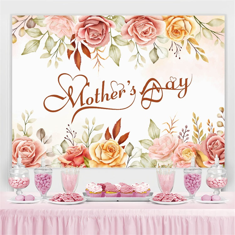 Mothers Day Backdrops Vintage Rose Customized Backdrop GTY3-201