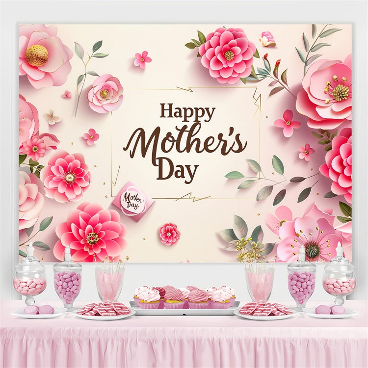 Backdrop For Mothers Day Enchanting Flower Frame Custom Backdrop GTY3-216