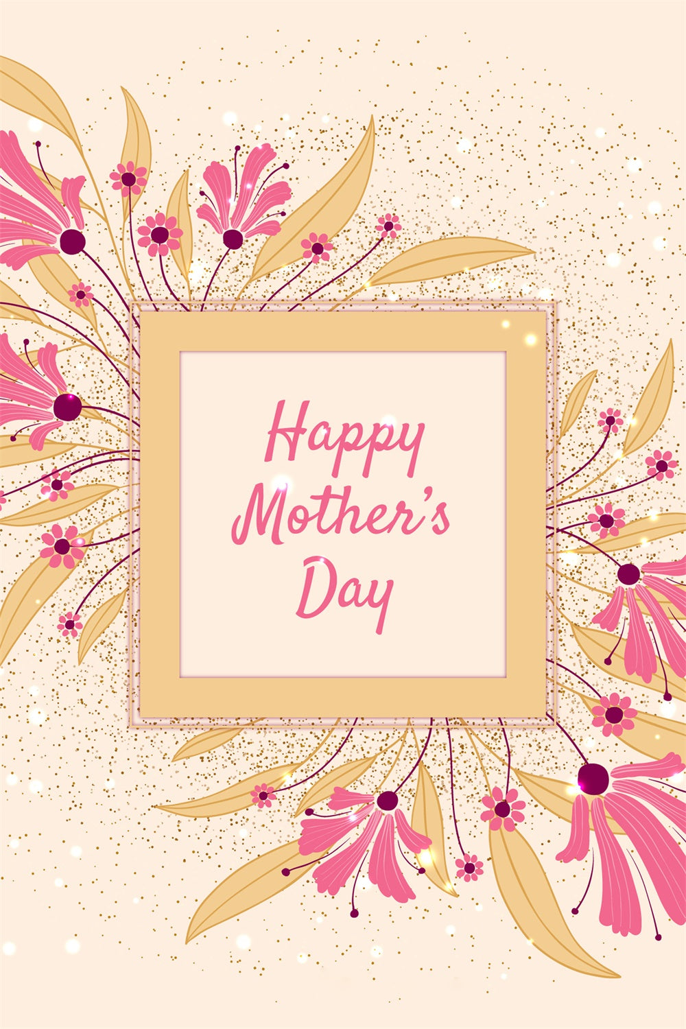 Mothers Day Backdrop Ideas Luxurious Flower Frame Custom Backdrop GTY3-226