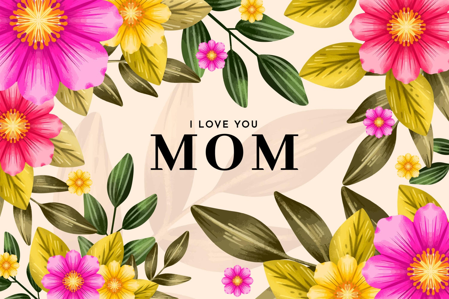 Mothers Day Backdrop Brilliant Flower Frame Customized Backdrop GTY3-227
