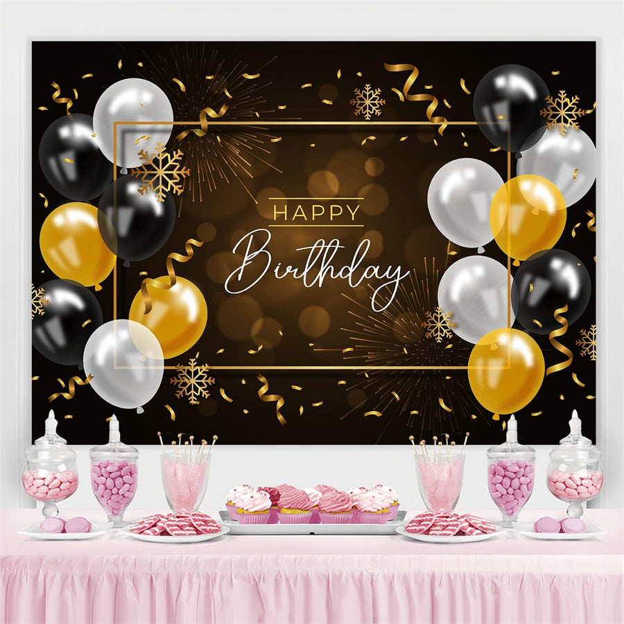 Birthday Backdrops Balloon Celebration Custom Backdrop GTY3-248
