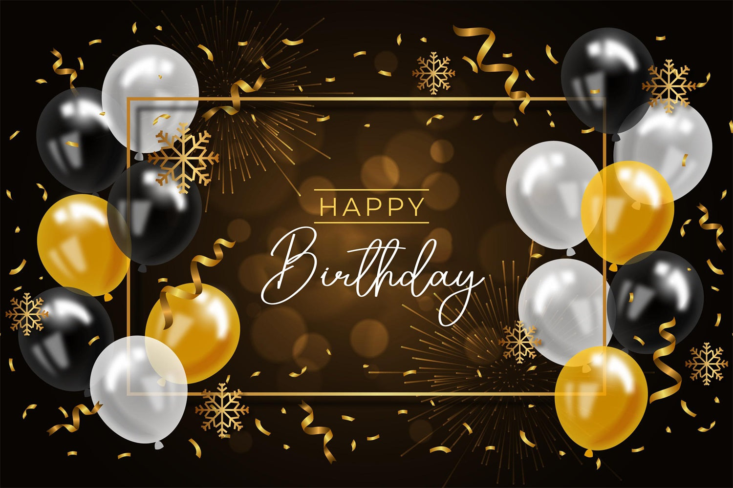 Birthday Backdrops Balloon Celebration Custom Backdrop GTY3-248