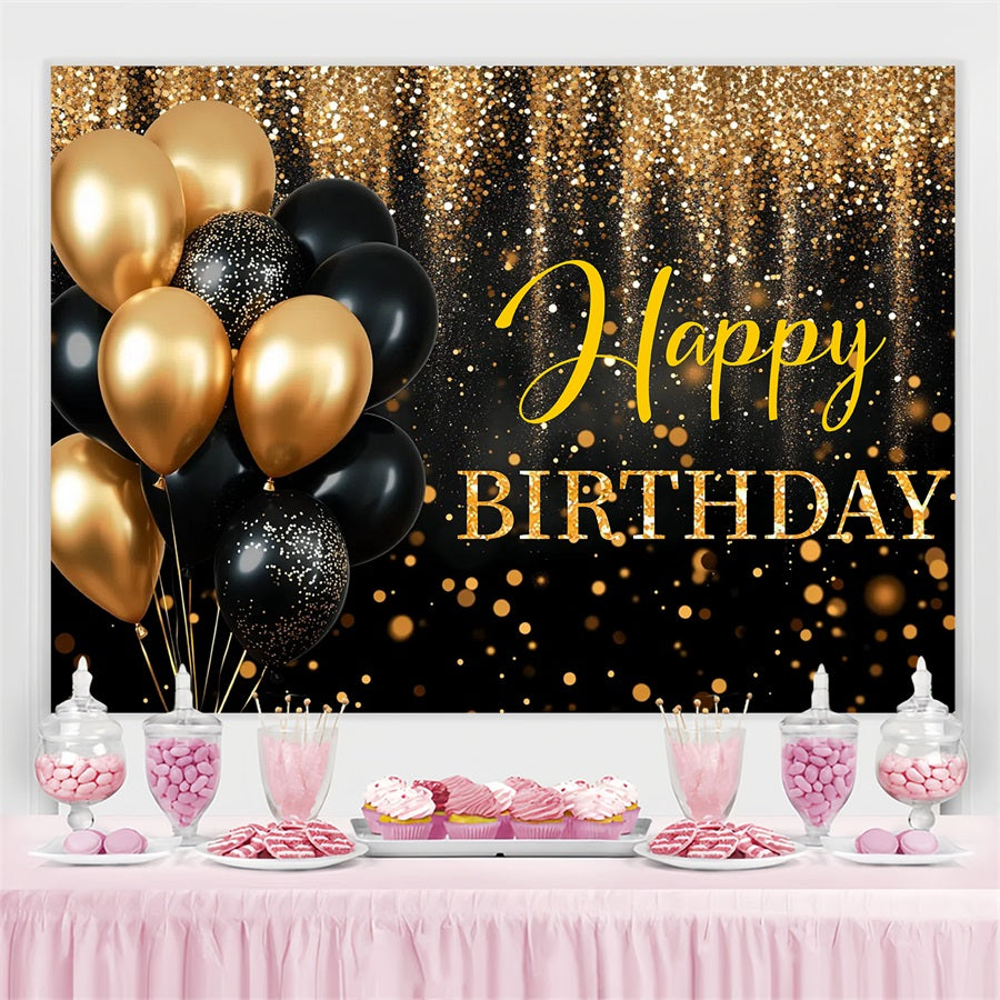 Happy Birthday Backdrop Sparkle Balloon Customized Backdrop GTY3-261