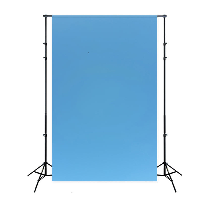 Blue Graduation Backdrop Vibrant Sky Blue Backdrop GTY3-348