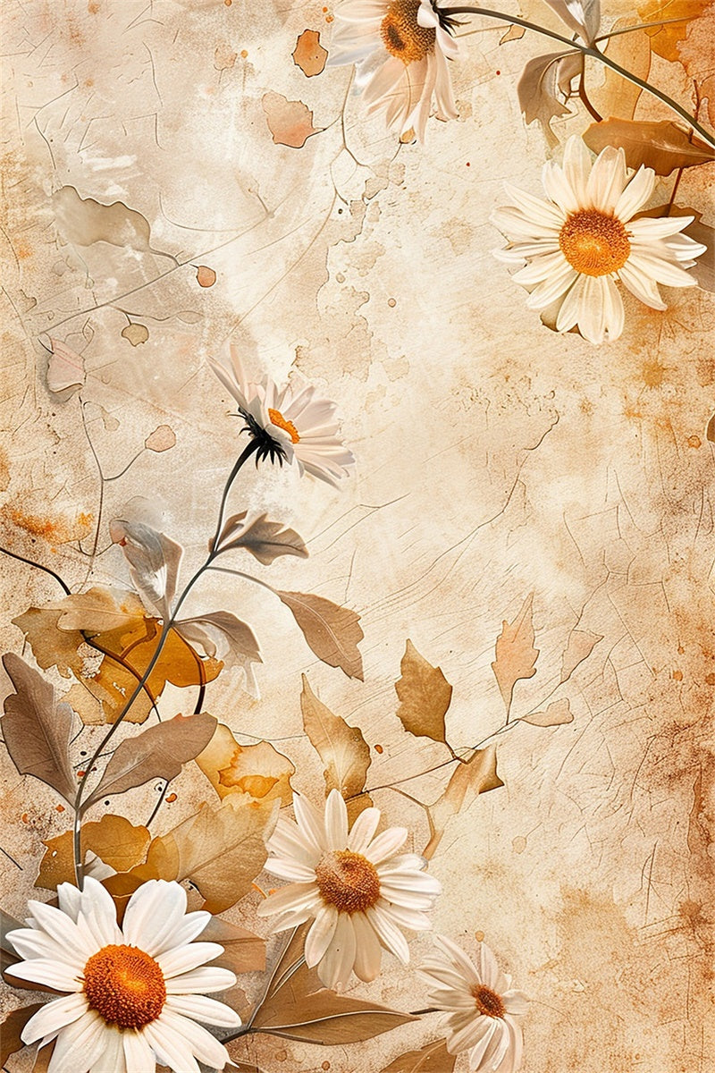 Professional Headshot Backdrop Rustic Daisy Bloom Backdrop GTY3-350