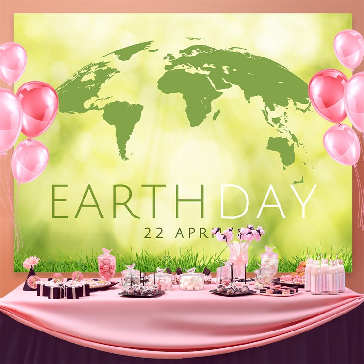 Happy Earth Day Backdrop Earth Day April 22 Event Backdrop GTY3-52