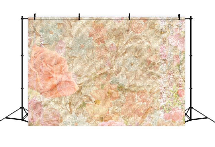 Portrait Photo Backdrop Dreamy Pastel Blossom Backdrop GTY3-87