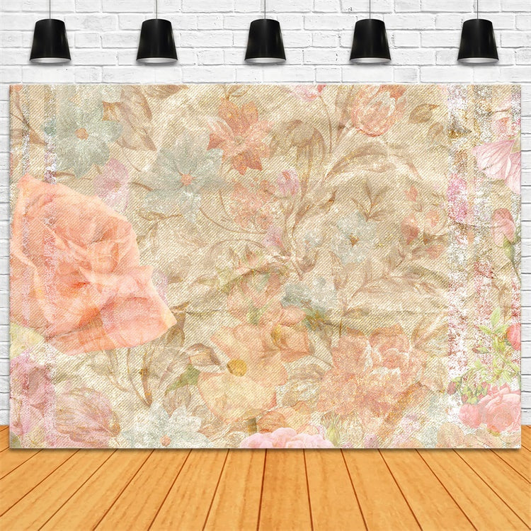 Portrait Photo Backdrop Dreamy Pastel Blossom Backdrop GTY3-87