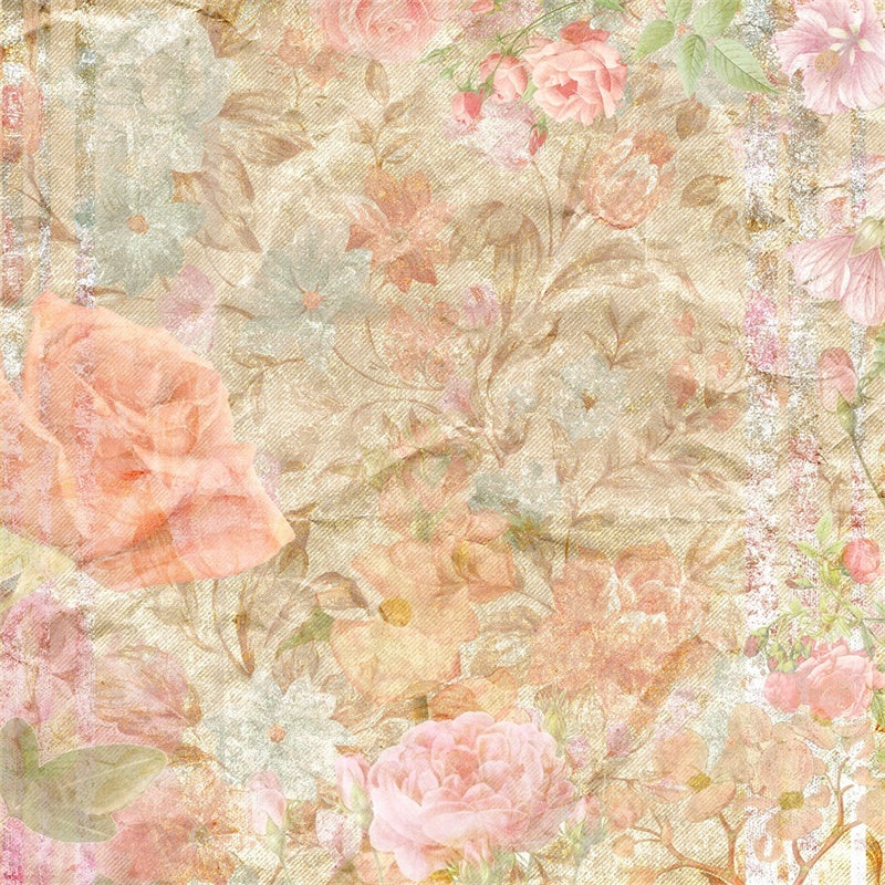 Portrait Photo Backdrop Dreamy Pastel Blossom Backdrop GTY3-87
