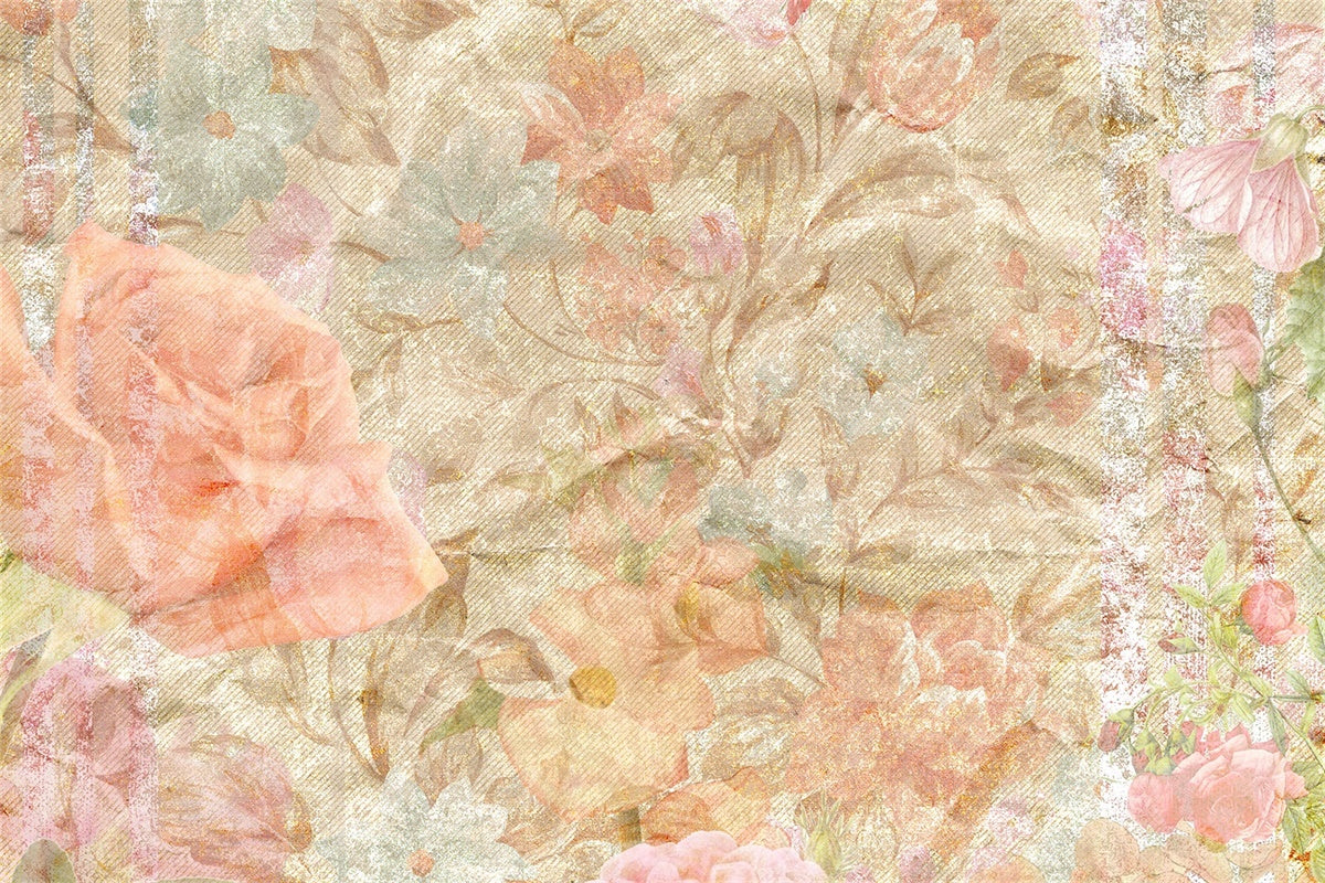 Portrait Photo Backdrop Dreamy Pastel Blossom Backdrop GTY3-87