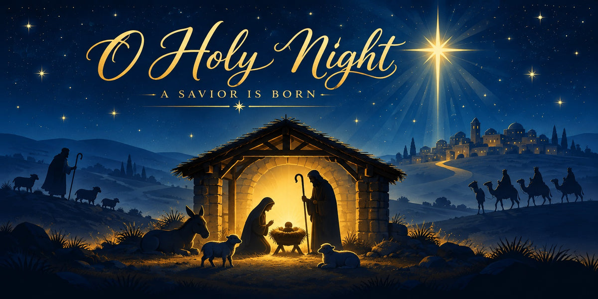Bethlehem Christmas Garage Door Cover Holy Night Nativity Christmas Outdoor Garage Door Decor HQ610-110-2 Car