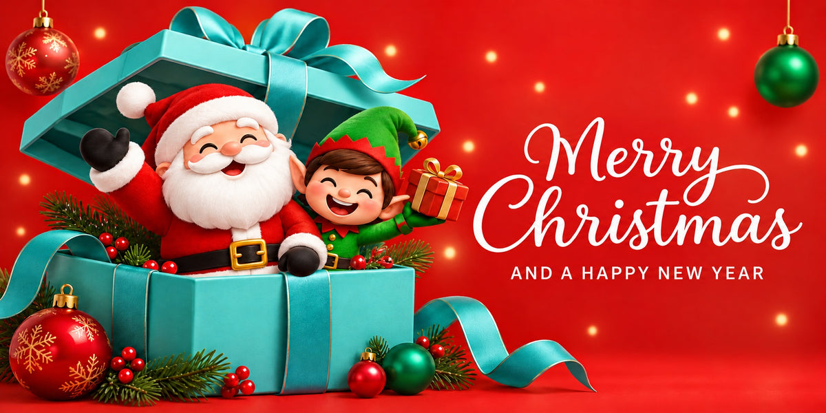 Christmas Party Garage Door Cover Santa Elf Giftbox Christmas Garage Door Decor HQ610-132-2 Car