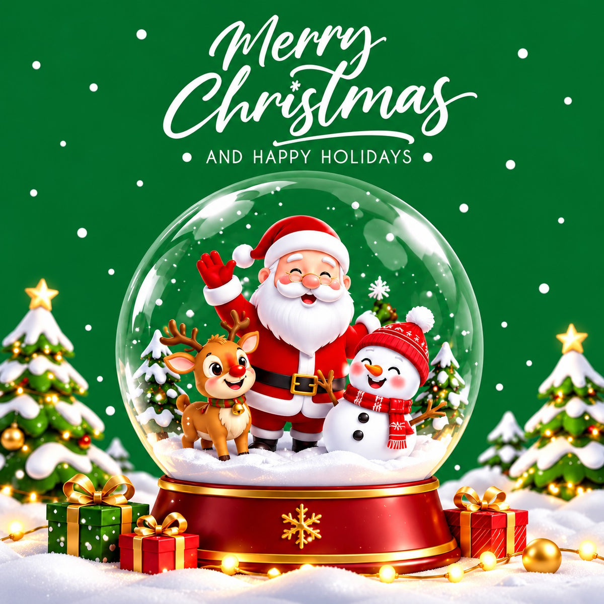 Christmas Santa Garage Door Banner Snow Globe Gift Christmas Garage Door Decoration HQ610-68-1 Car
