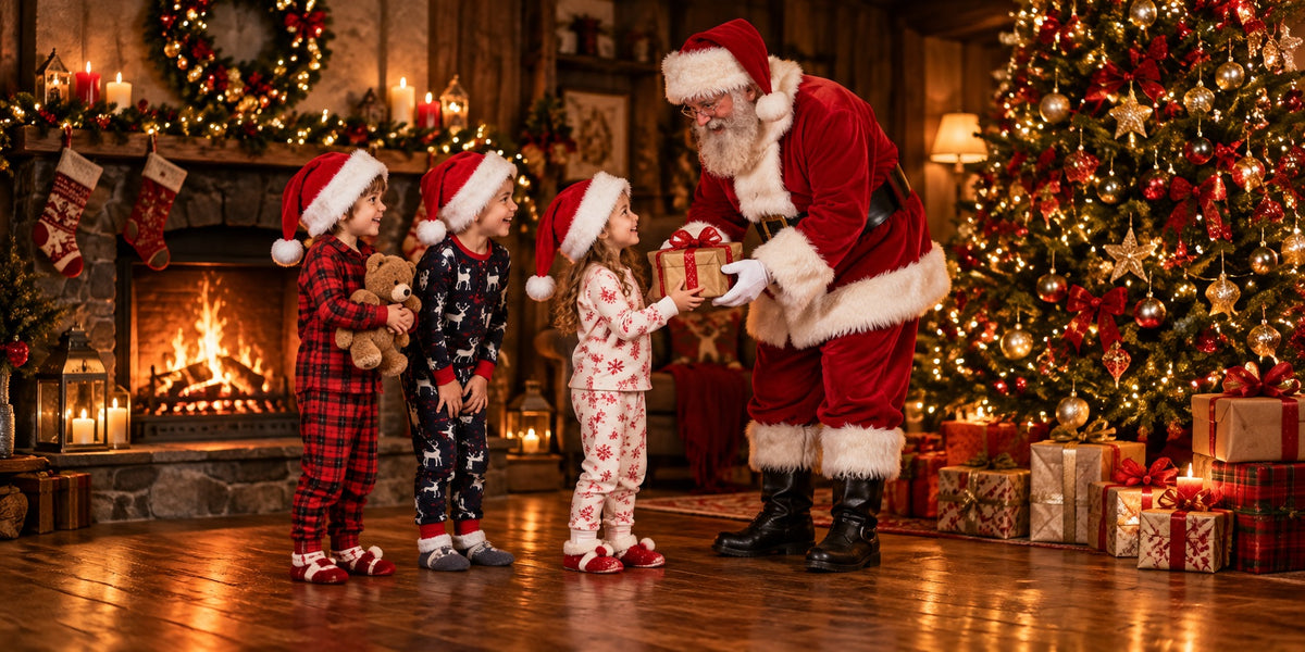 Christmas Party Garage Door Cover Santa Gift Giving Christmas Garage Door Decor HQ610-78-2 Car