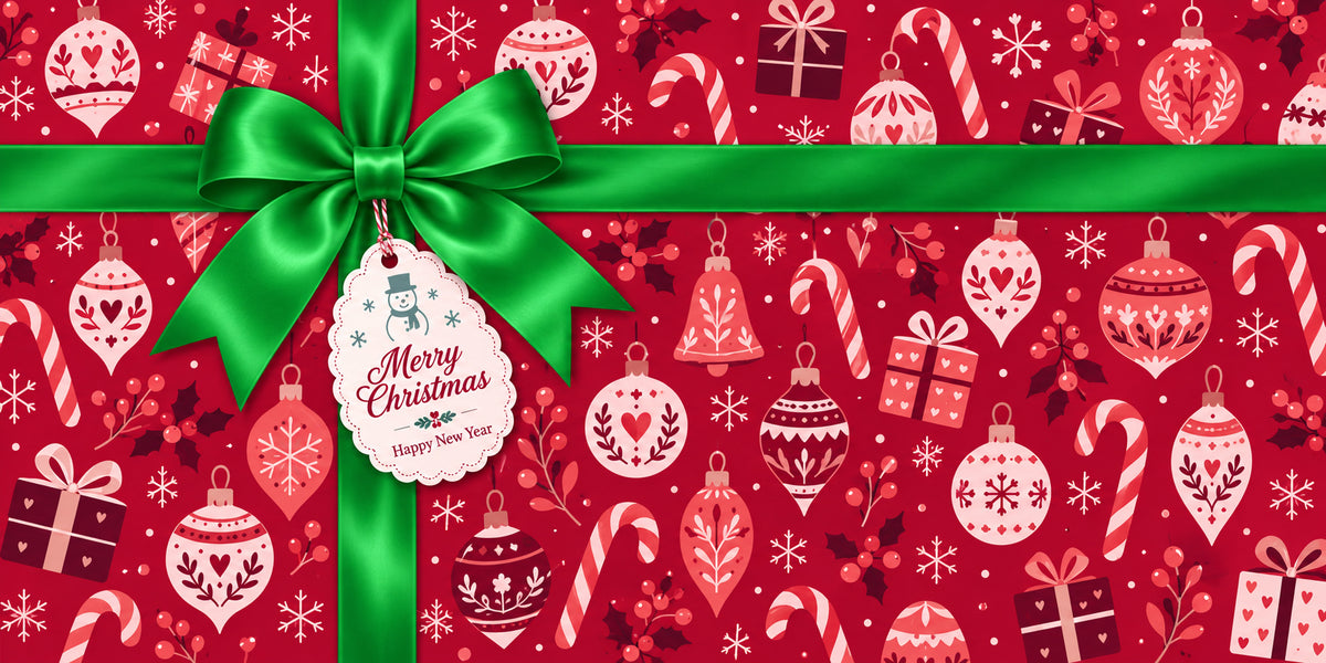 Christmas Gift Box Garage Door Banner Green Bow Ornaments Outdoor Christmas Garage Door Cover HQ610-9-2 Car