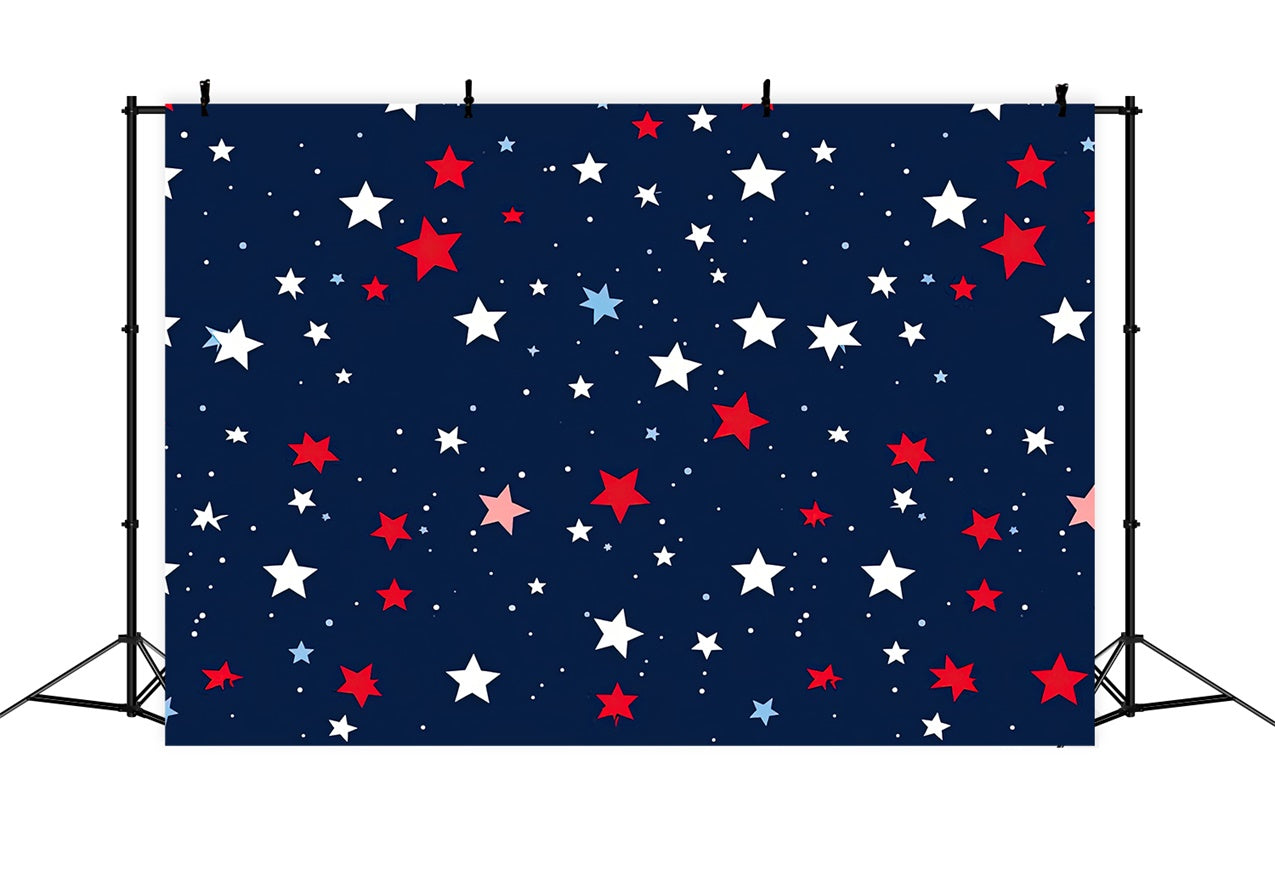 American Flag Backdrops Patriotic Red White Blue Stars Backdrop LXX1-197
