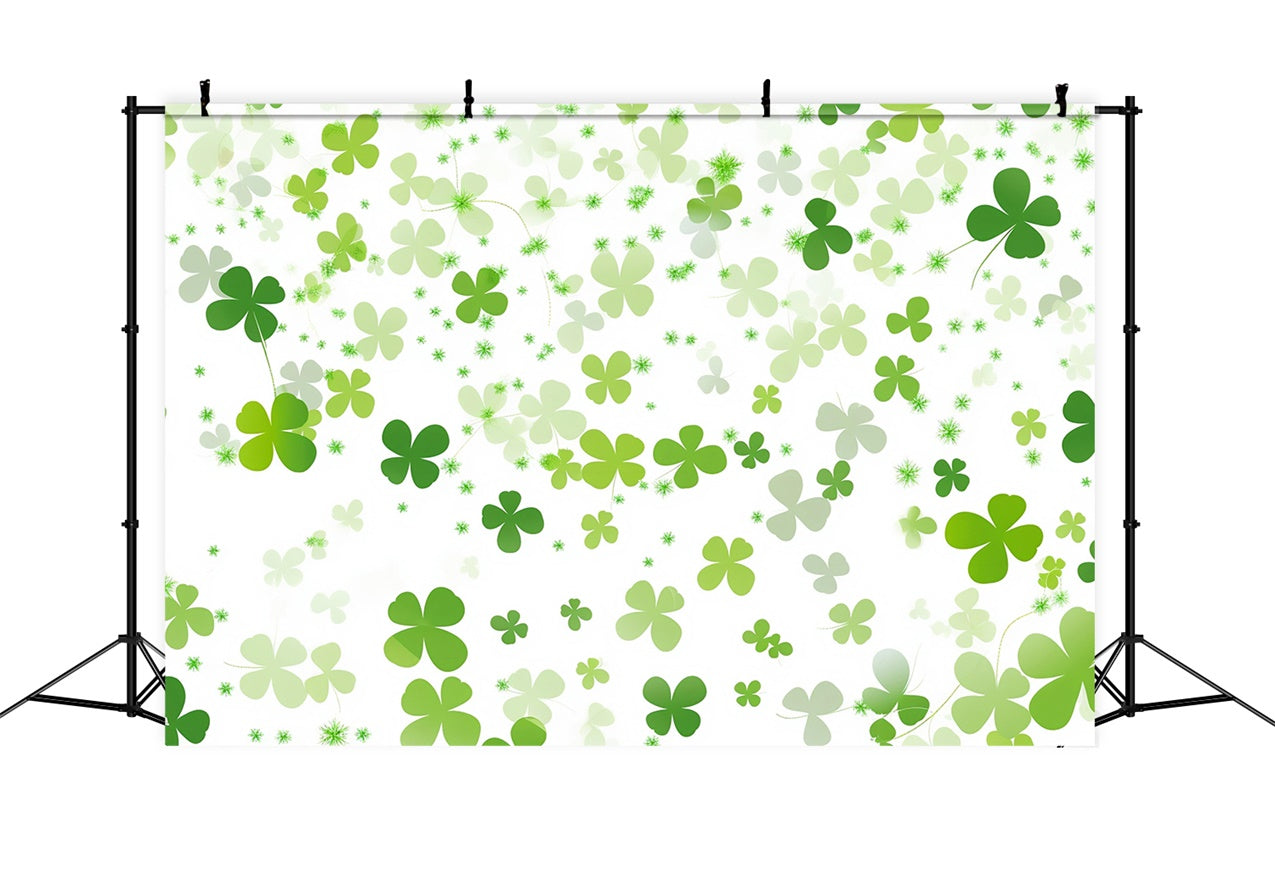 St Patricks Day Backdrop Airy Shamrock Festive Backdrop LXX1-34