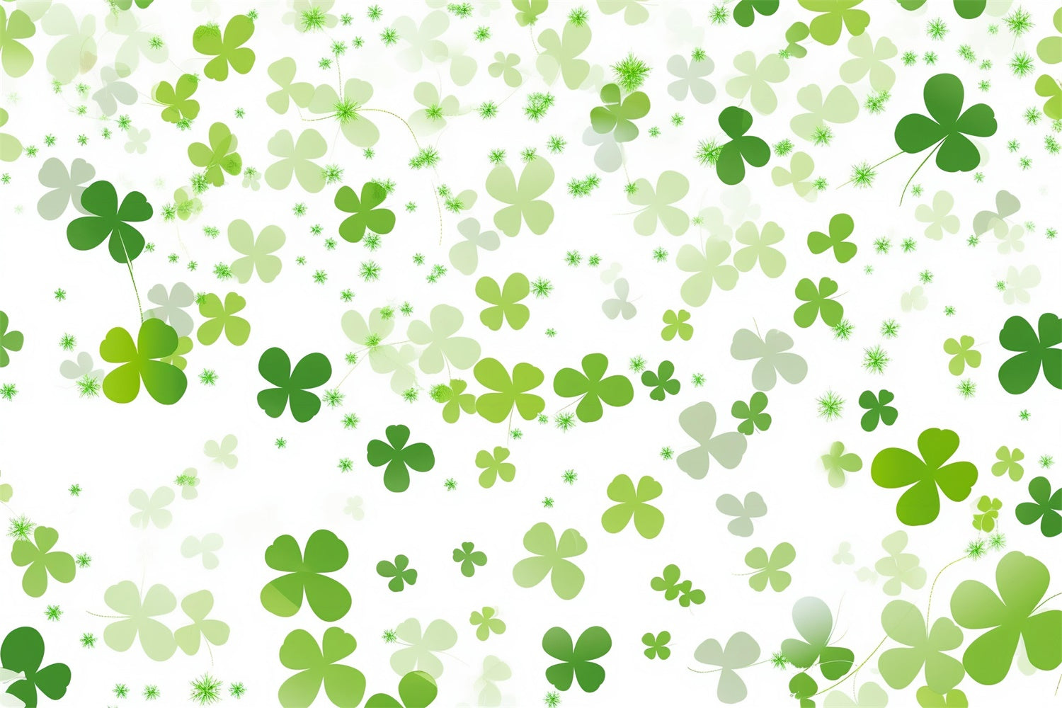 St Patricks Day Backdrop Airy Shamrock Festive Backdrop LXX1-34