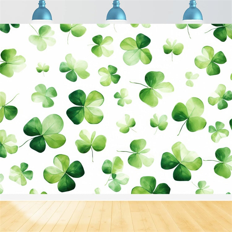 St Patrick's Day Backdrop Green Clover Festival Backdrop LXX1-35