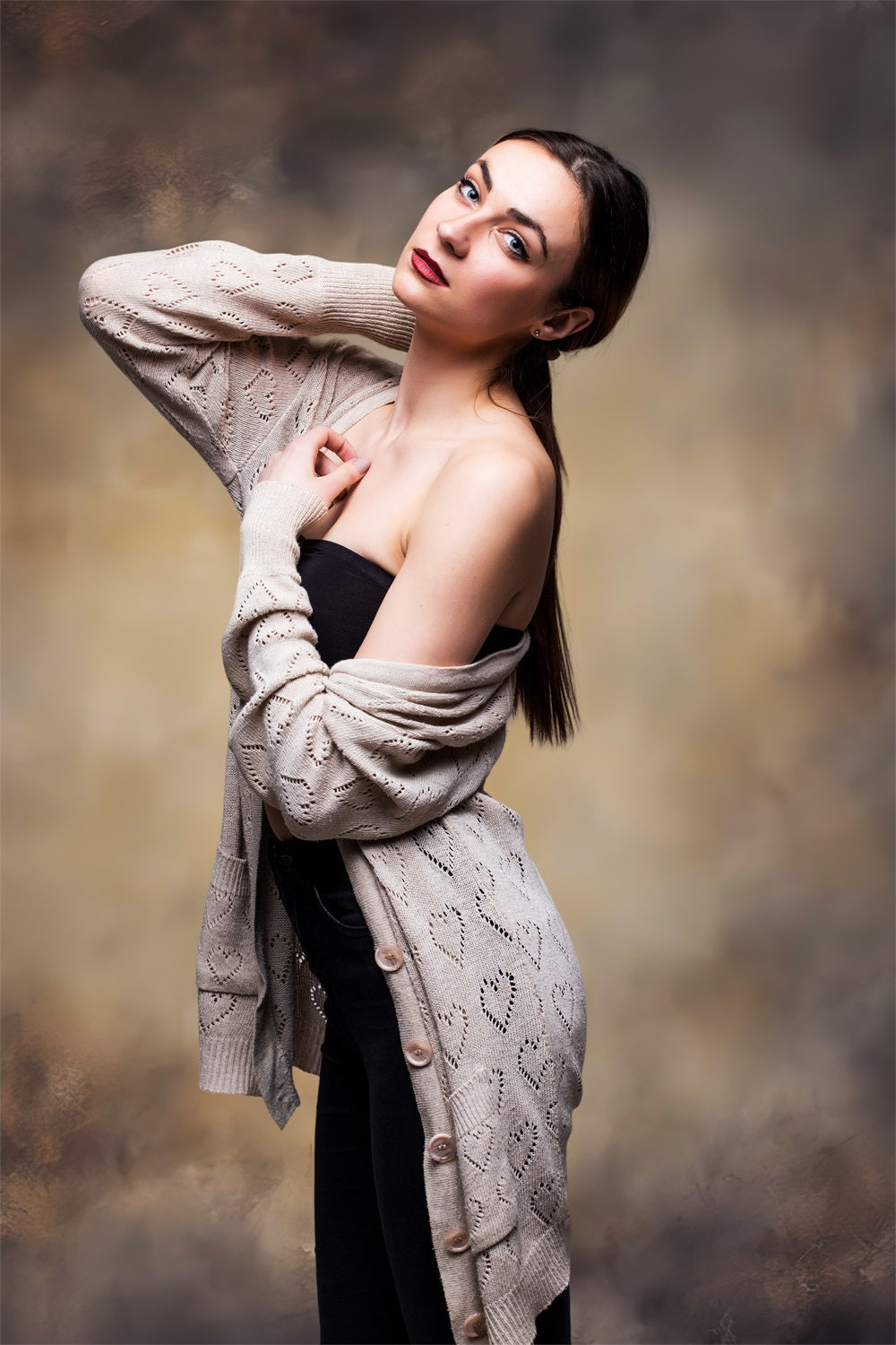 Abstract Backdrops Photography Elegant Aged Deep Tone Backdrop LXX1-393