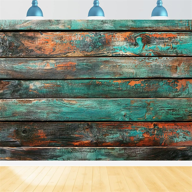 St Patrick's Day Backdrop Vintage Rustic Wood Backdrop LXX1-53