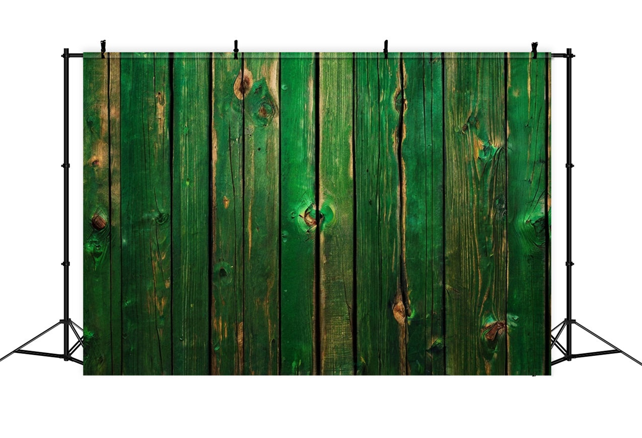 St Patrick's Day Backdrops Vintage Green Wooden Backdrop LXX1-55
