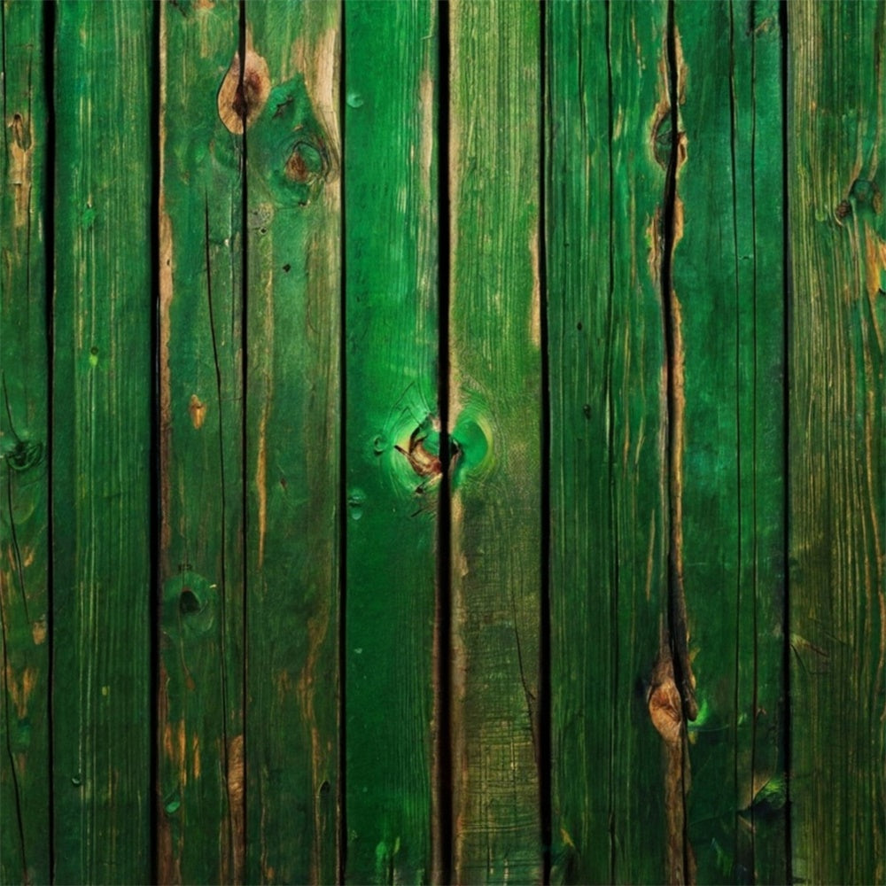 St Patrick's Day Backdrops Vintage Green Wooden Backdrop LXX1-55