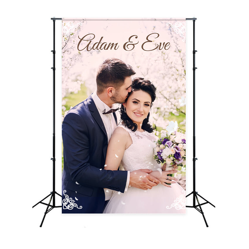 Wedding Backdrops For Photos Blushing Cherry Blossoms Backdrop LXX2-128