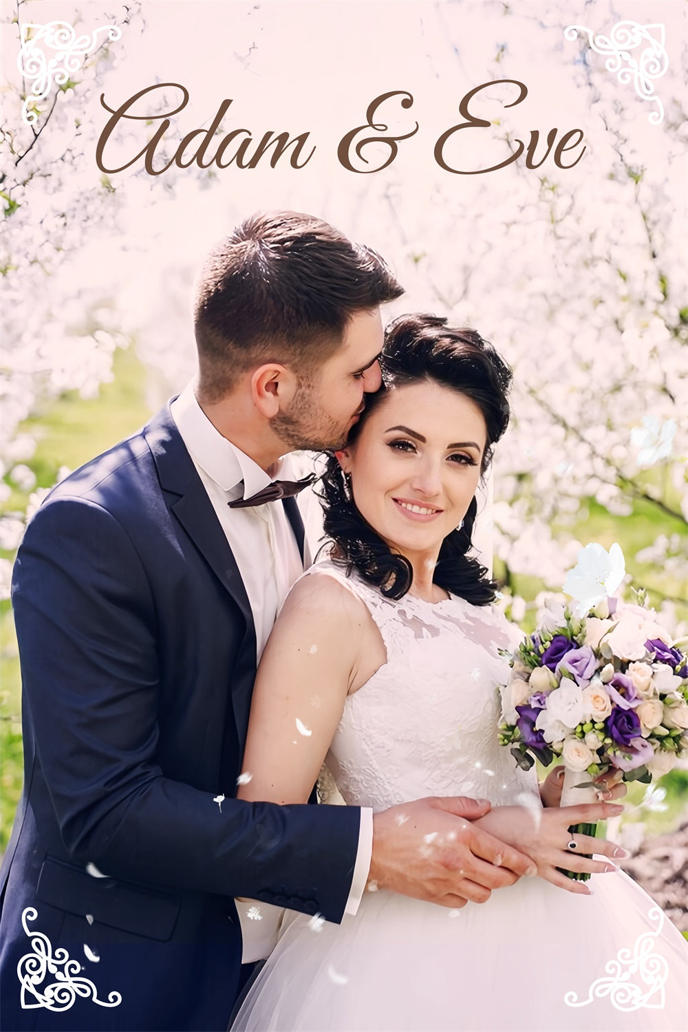 Wedding Backdrops For Photos Blushing Cherry Blossoms Backdrop LXX2-128