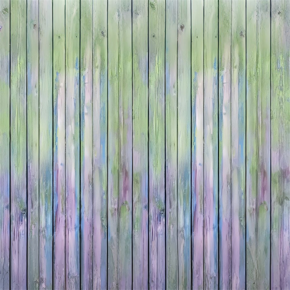 Wood Floor Photo Backdrop Muted Green Ombre Floor Backdrop LXX2-240