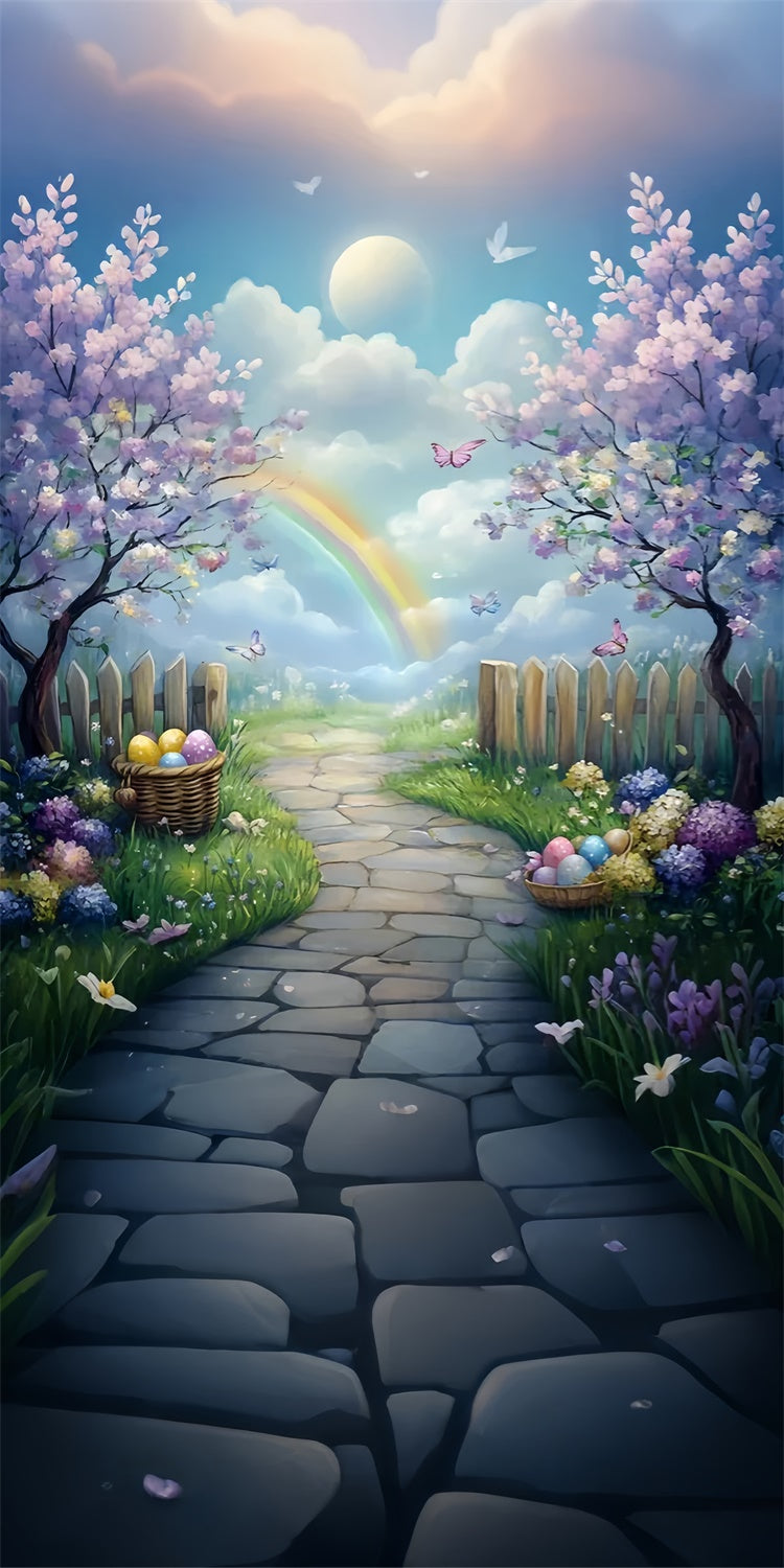 Easter Backdrops Ideas Cherry Blossom Pastel Sky Sweep Backdrop LXX2-273