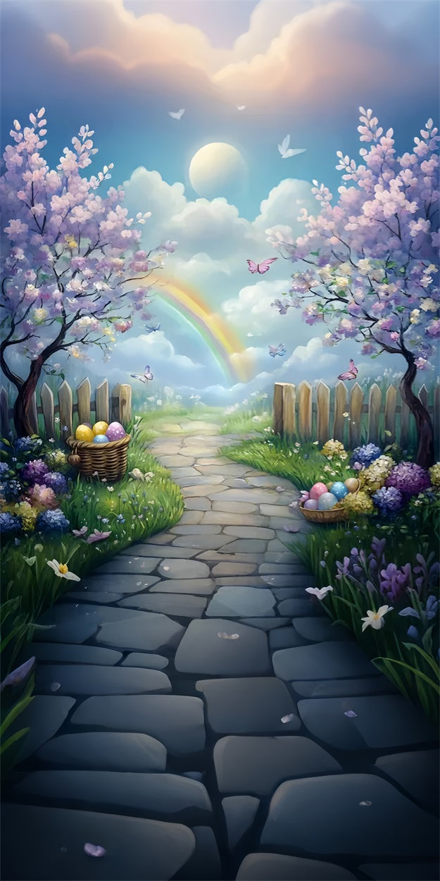 Easter Backdrops Ideas Cherry Blossom Pastel Sky Sweep Backdrop LXX2-273
