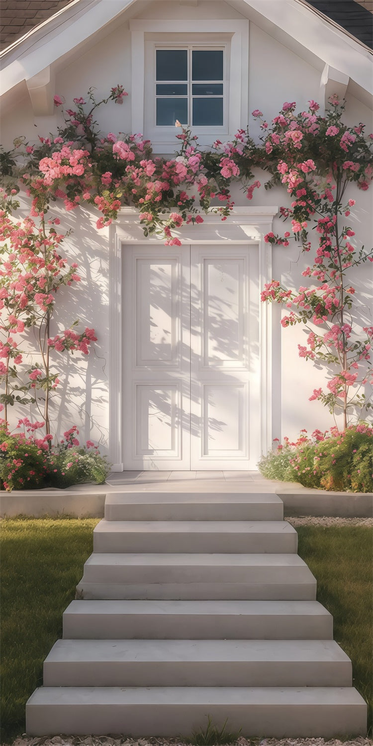 Backdrops For Spring Dreamy House Pink Blossom Sweep Backdrop LXX2-279