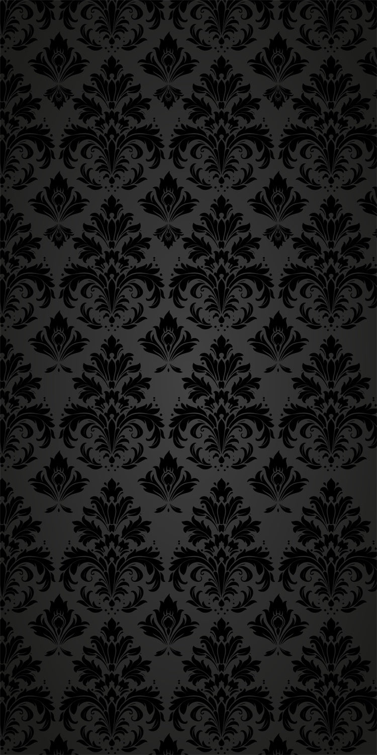 Damask Photo Backdrops Elegant Damask Deep Noir Sweep Backdrop LXX2-284