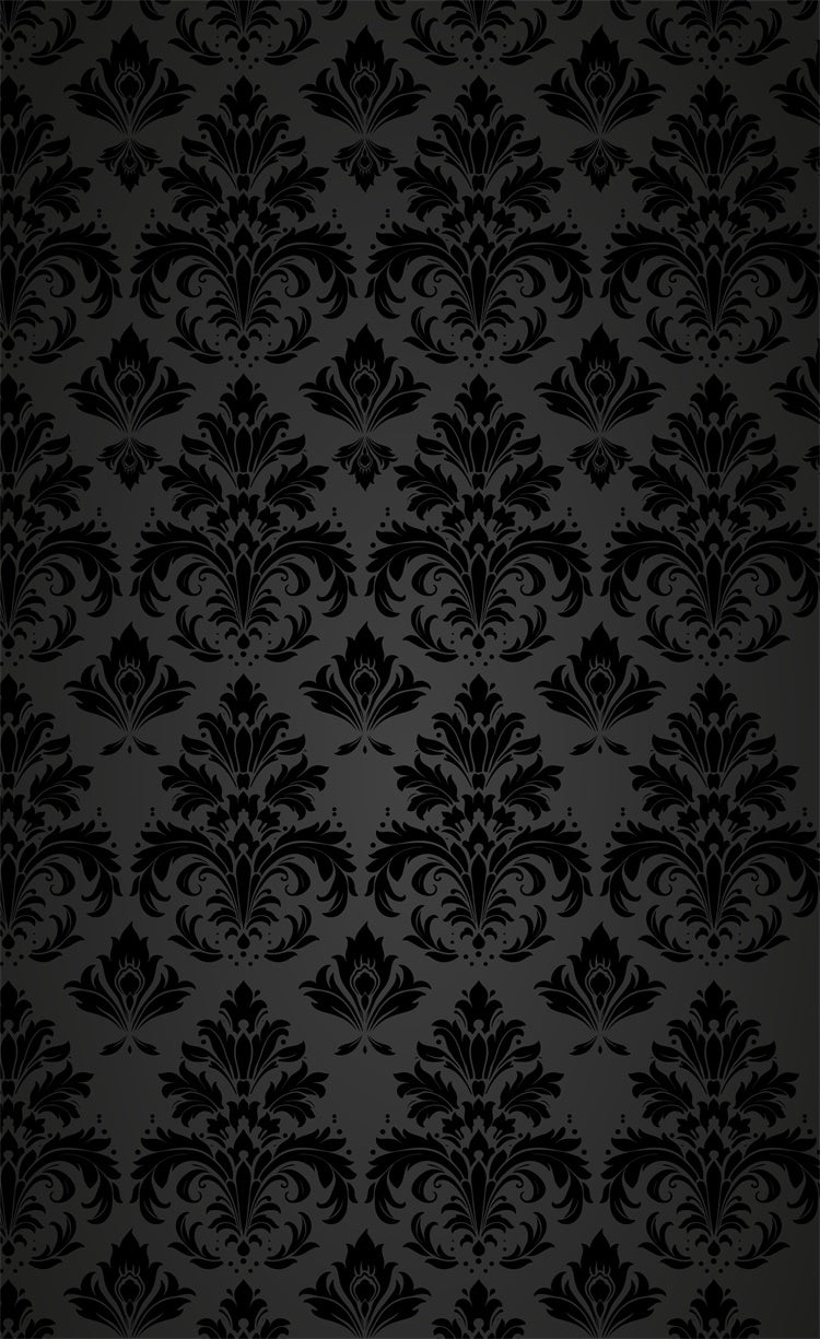 Damask Photo Backdrops Elegant Damask Deep Noir Sweep Backdrop LXX2-284