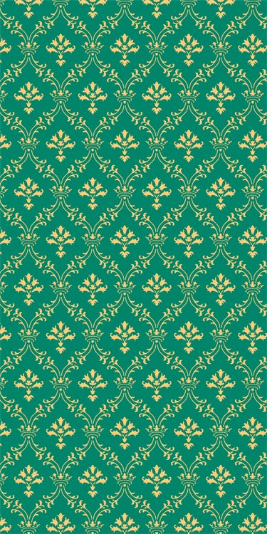 Damask Backdrop Emerald Damask Vintage Floral Sweep Backdrop LXX2-287