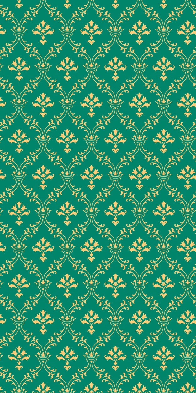 Damask Backdrop Emerald Damask Vintage Floral Sweep Backdrop LXX2-287