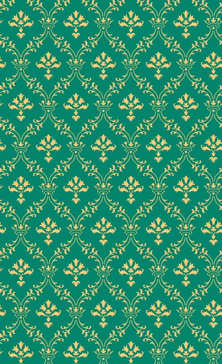 Damask Backdrop Emerald Damask Vintage Floral Sweep Backdrop LXX2-287
