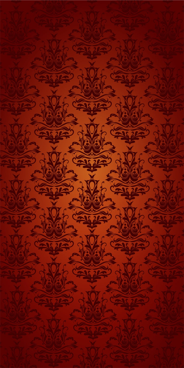 Damask Backdrops Opulent Crimson Baroque Floral Sweep Backdrop LXX2-288