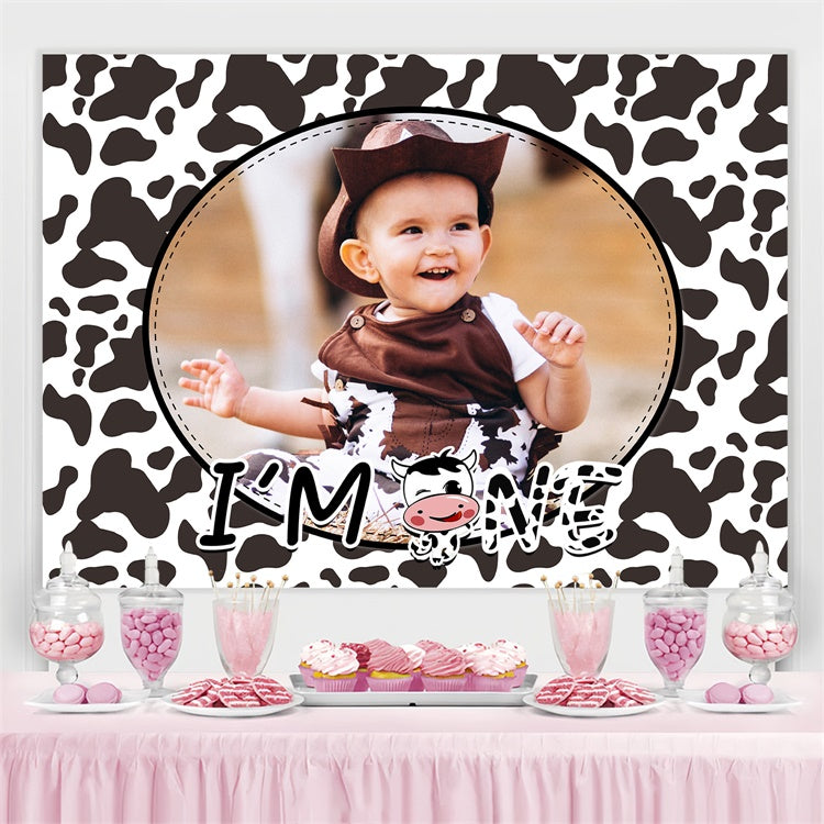 Personalized Backdrop For Birthday Cowboy Baby 1st Birthday Backdrop LXX3-116
