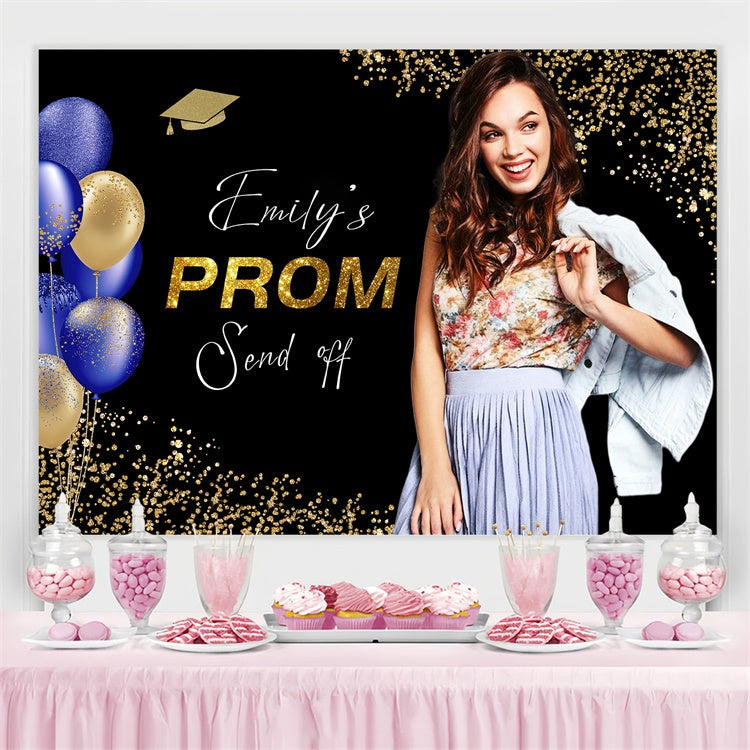 Prom Photo Backdrop Glitter Confetti Graduation Party Custom Backdrop LXX3-164