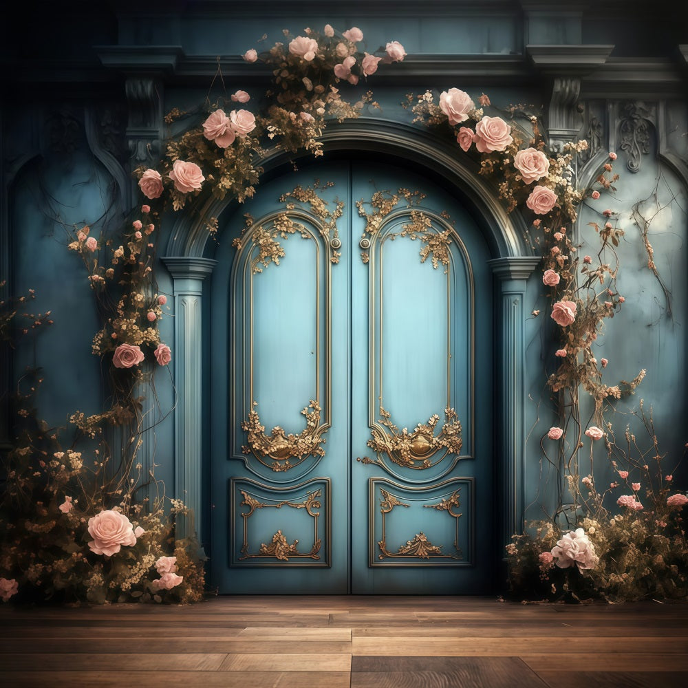 Mothers Day Photo Backdrops Floral Wrapped Entrance Backdrop LXX3-50