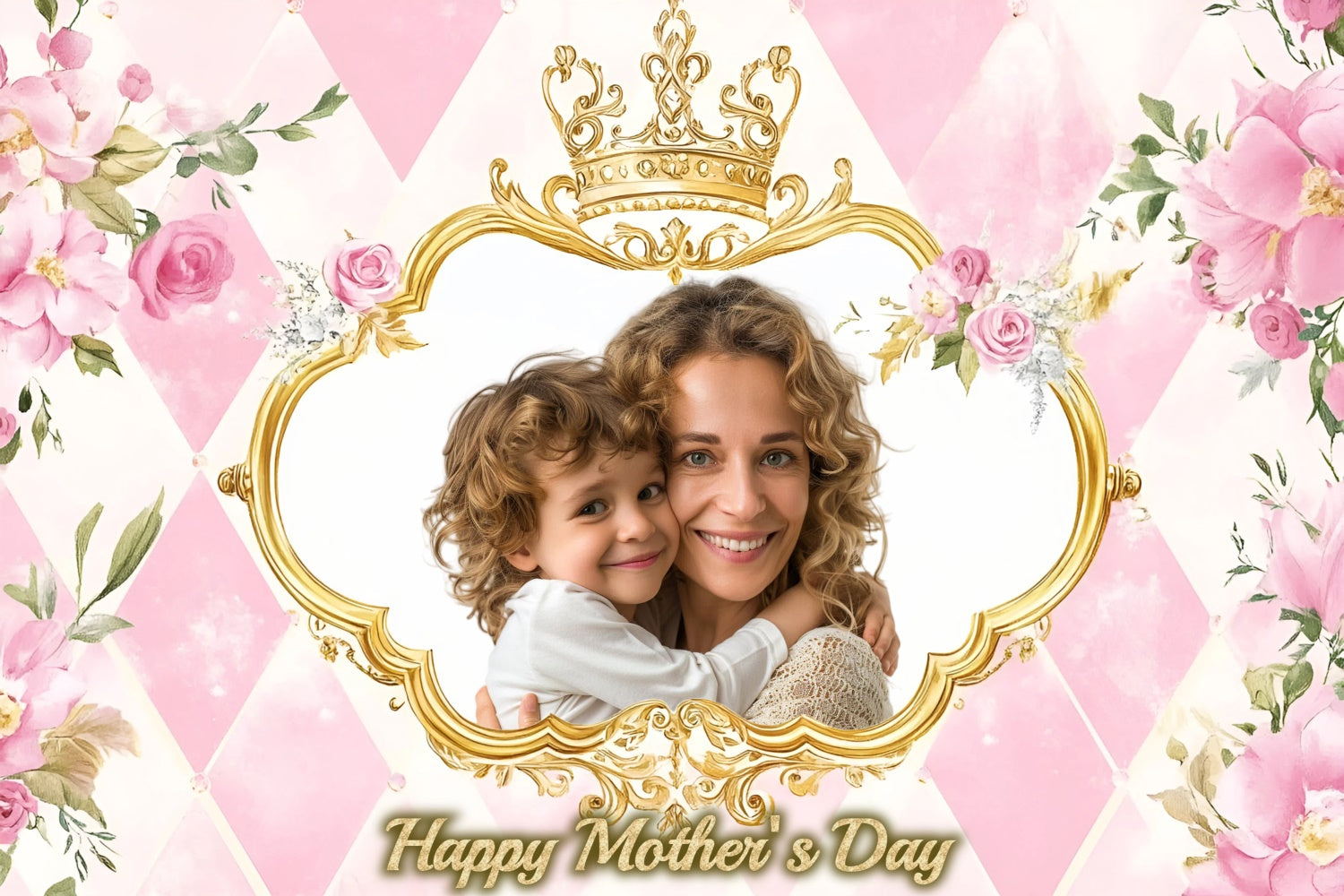 Mothers Day Photo Backdrop Elegant Blooming Floral Custom Backdrop LXX3-91